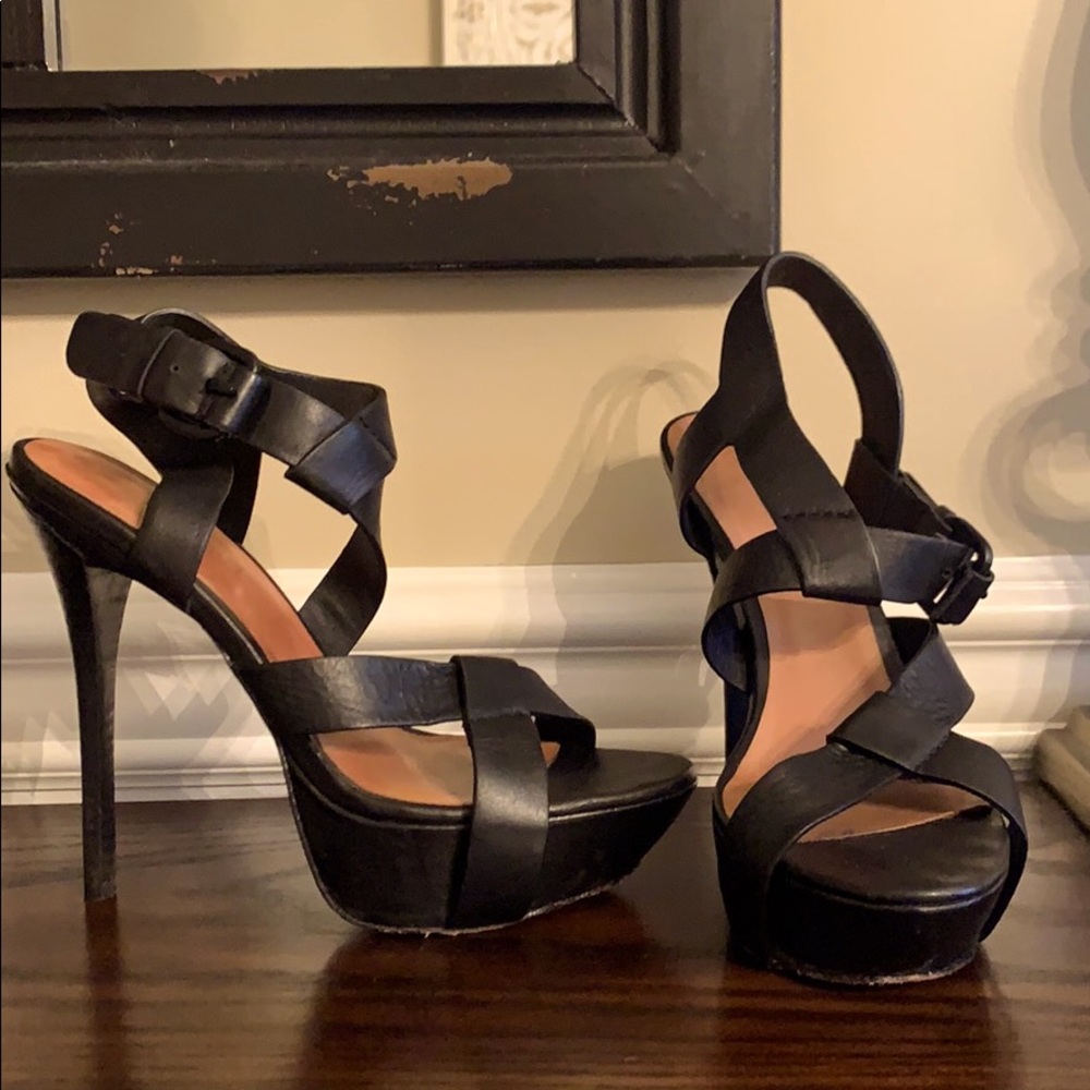 L.A.M.B. platform sandals